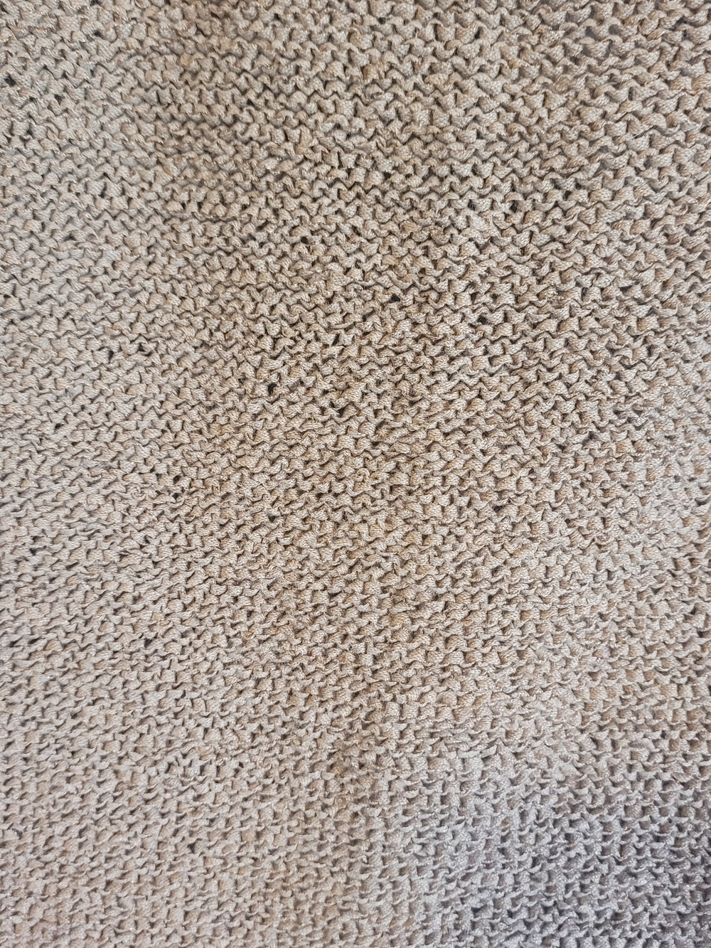 WD.NY Beige Knit Tank Top Cold Shoulder Cotton Blend Medium - Picture 6 of 7